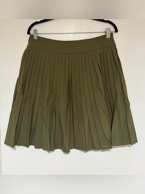 Boden Women’s Olive Green Pleated Skirt Size 10 NWT
